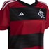 Camisa Oficial Adidas Cr Flamengo I 23/24 Feminina Vermelho e Preto