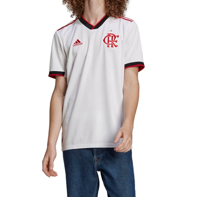 Camisa Oficial Adidas CR Flamengo II 22/23 Masculina Branco
