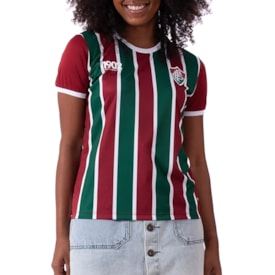 Camisa Oficial Fluminense Braziline Feminina Vinho