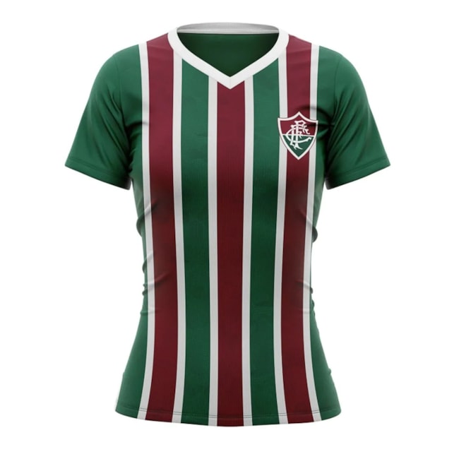 Camisa Oficial Fluminense Braziline Feminina Vinho