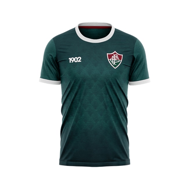 Camisa Oficial Fluminense Braziline Masculina Mescla Verde