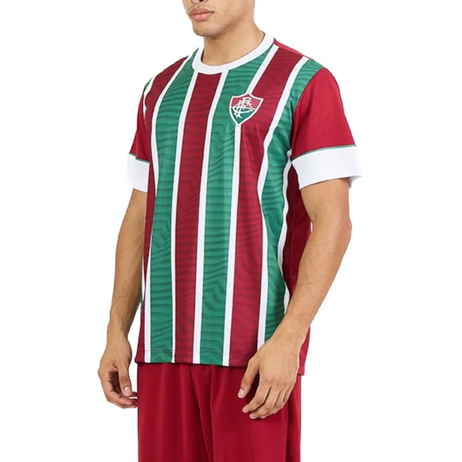 Camisa Oficial Fluminense Braziline Masculina Vinho