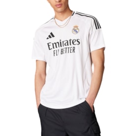 Camisa Oficial Real Madrid Adidas Masculina Branco