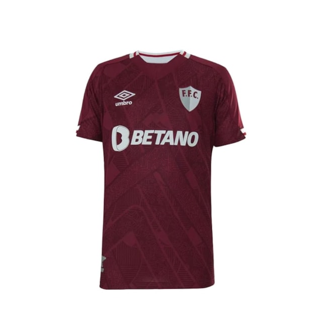 Camisa Oficial Umbro Fluminense III 2022 Infantil Masculina Bordo