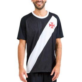 Camisa Oficial Vasco Da Gama Braziline Masculina Preto