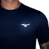 Camise De Corrida Mizuno Focus Stamp 2 Masculina Azul Noite