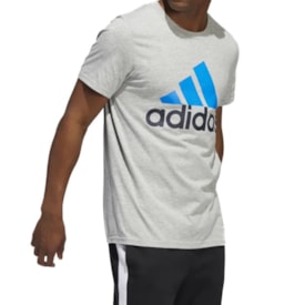 Camiseta Adidas Basic Badge Of Sport Masculina Cinza