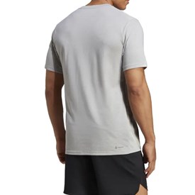 Camiseta Adidas Treino Logo Masculina Cinza