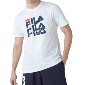Camiseta Algodão Casual Fila Masculina Branco