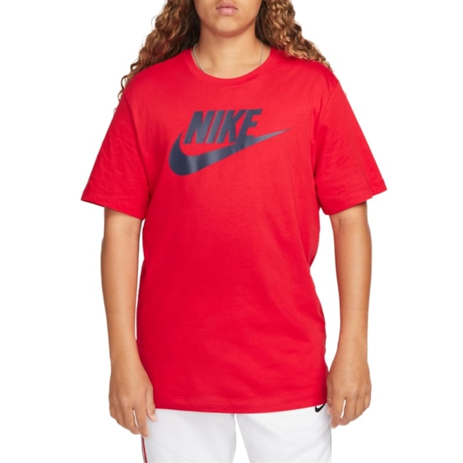 Camiseta Algodão Nike Sportswear Masculina Vermelho