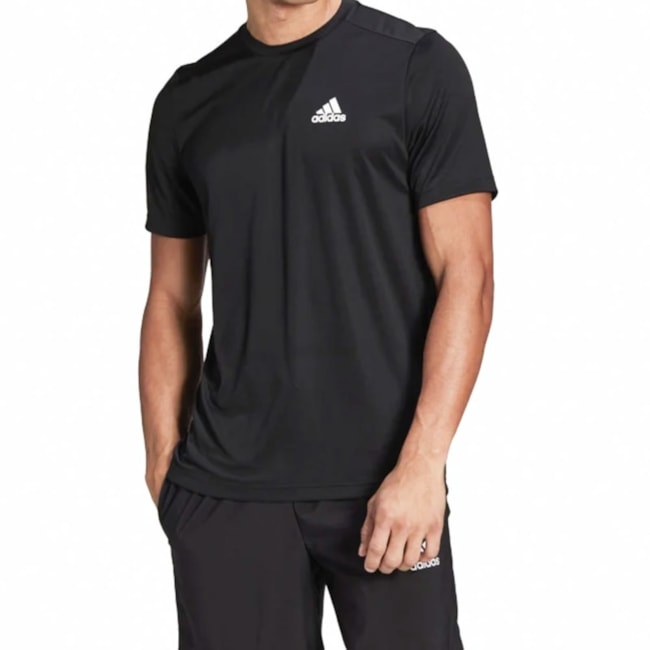 Camiseta Esportiva Adidas Aeroready Masculina Preto