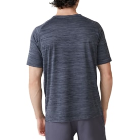 Camiseta Esportiva Fila Sport Melange Masculina Preto Mescla 