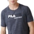 Camiseta Esportiva Fila Sport Melange Masculina Preto Mescla 