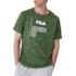 Camiseta Esportiva Fila Sport Melange Masculina Verde Chroma
