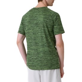 Camiseta Esportiva Fila Sport Melange Masculina Verde Chroma