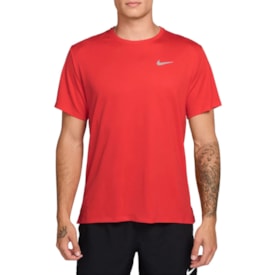 Camiseta Nike Dri-Fit Miler Running Vermelho