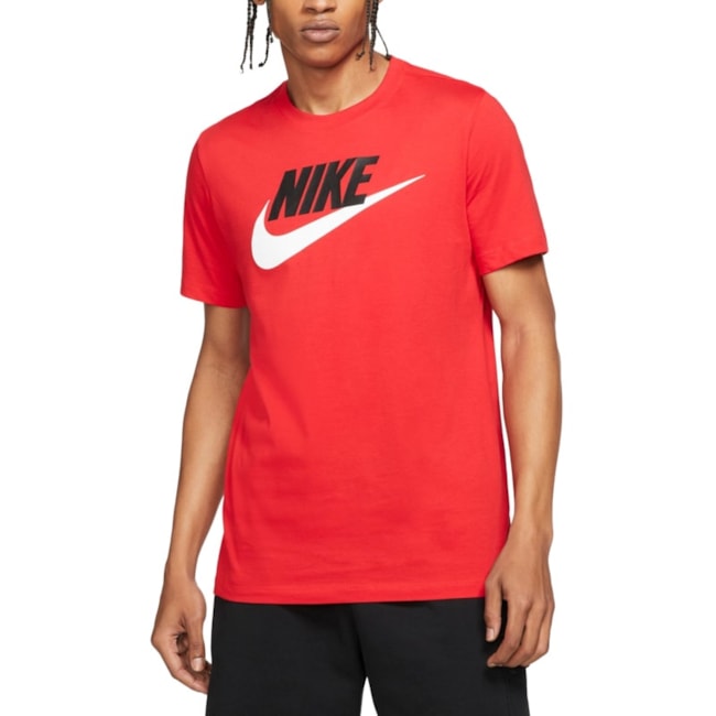 Camiseta Nike Sportswear Icon Futura Masculina Vermelho