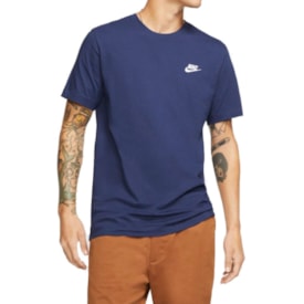 Camiseta Nike Sportwear Club Masculina Azul Marinho