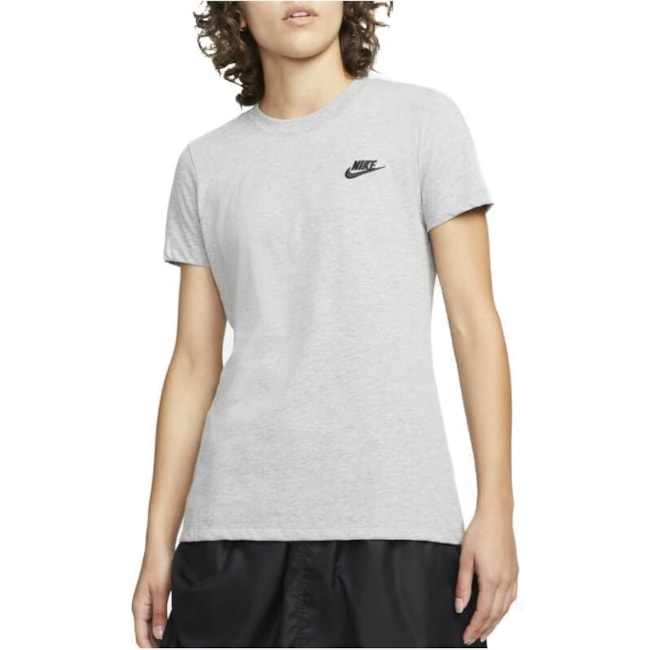 Camiseta Nike Sportwear Feminina Cinza