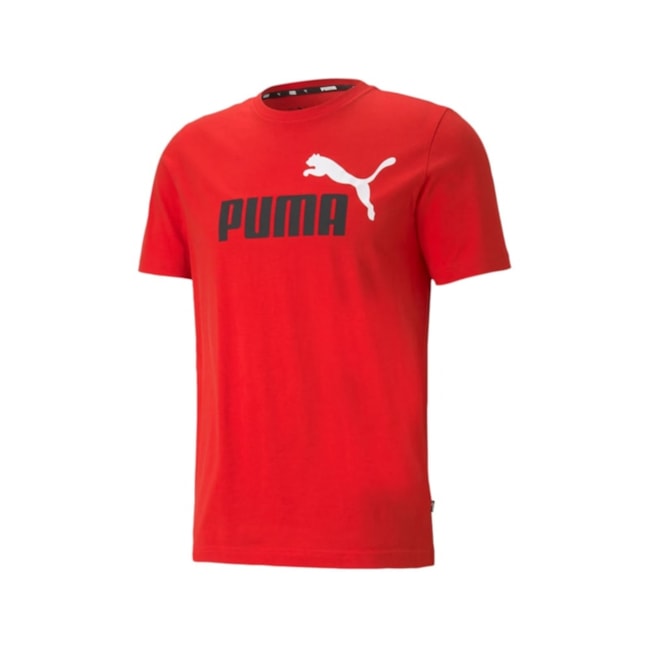 Camiseta Puma Essentials Masculina Vermelho