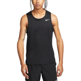 Camiseta Regata Nike Dri-Fit Miler Masculina Preto