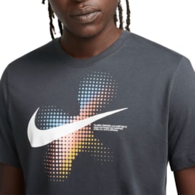 Camiseta Sportswear 6Mo Swoosh Nike Masculina Cinza