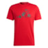 Camiseta Treino Estampada Essentials Seasonal Adidas Masculina Vermelho