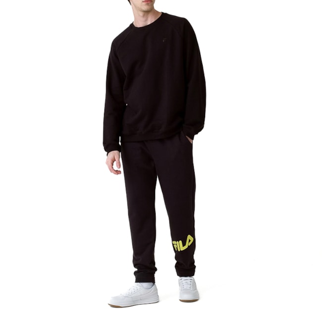 Casaco Fila Basic Letter Masculino Preto