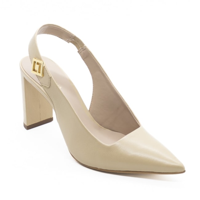 Chanel Salto Medio Luz Da Lua Feminino Latte Saara Lumman