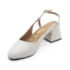 Chanel Salto Medio Vizzano Feminino Branco Off
