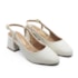 Chanel Salto Medio Vizzano Feminino Branco Off
