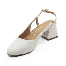 Chanel Salto Medio Vizzano Feminino Branco Off