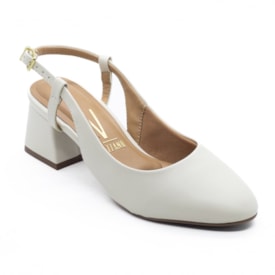Chanel Salto Medio Vizzano Feminino Branco Off