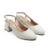 Chanel Salto Medio Vizzano Feminino Branco Off