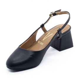 Chanel Salto Medio Vizzano Feminino Preto