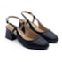 Chanel Salto Medio Vizzano Feminino Preto