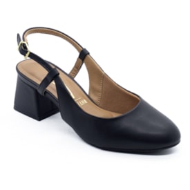 Chanel Salto Medio Vizzano Feminino Preto