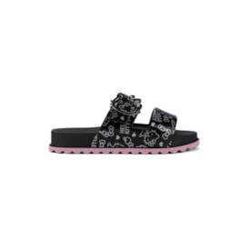 Chinelo Birken Hello Kitty Feminino Infantil Preto