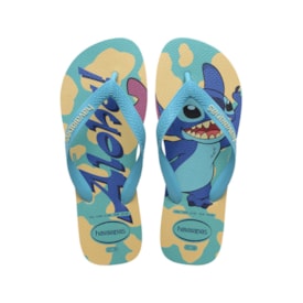 Chinelo Disney Havaianas Stitch Unissex Infantil Buttercream