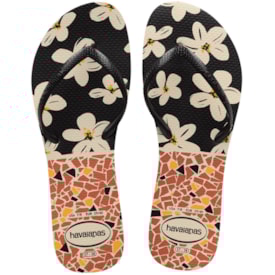Chinelo Flat Mix Havaianas Feminino Bege