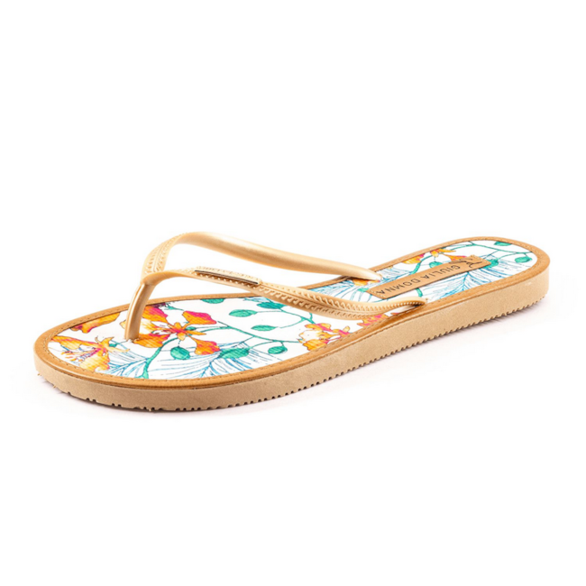 Chinelo Giulia Donma Feminino Floral Diversas