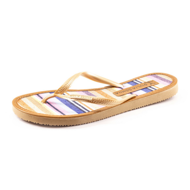 Chinelo Giulia Donma Feminino Listras Diversas