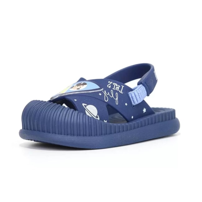 Chinelo Grendene Disney Baby Masculino Azul Marinho