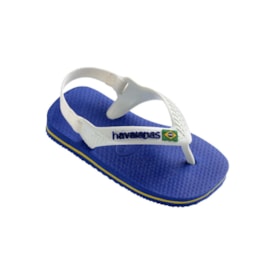 Chinelo Havaianas Baby Brasil Logo Infantil  Azul Naval