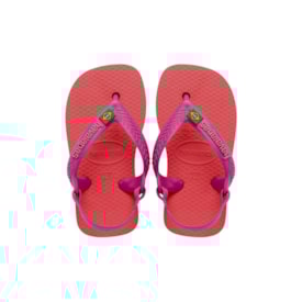 Chinelo Havaianas Baby Brasil Logo Infantil  Coral