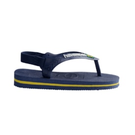 Chinelo Havaianas Baby Brasil Logo Infantil  Marinho