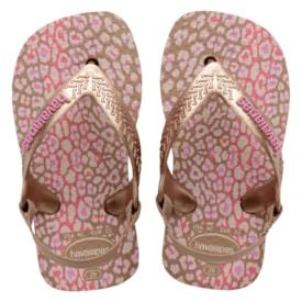 Chinelo Havaianas Baby Mini Feminina Infantil Rose Gold