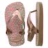 Chinelo Havaianas Baby Mini Feminino Infantil Rose Gold