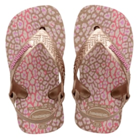 Chinelo Havaianas Baby Mini Feminino Infantil Rose Gold