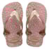 Chinelo Havaianas Baby Mini Feminino Infantil Rose Gold